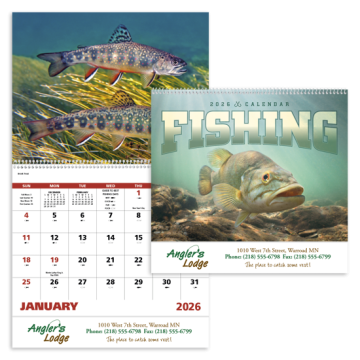 Fishing Appointment Wall Calendar - Spiral